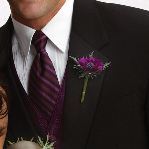 Purple Passion Boutonniere