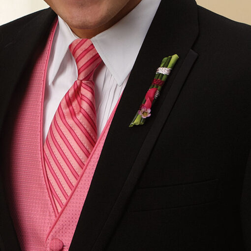 Dapper in Pink Boutonniere