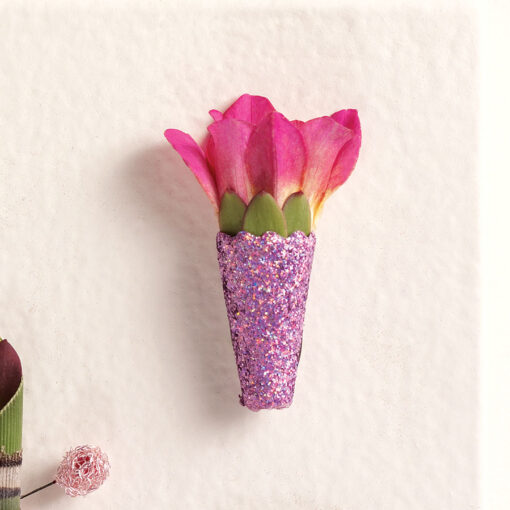 Pink Sparkle Boutonniere