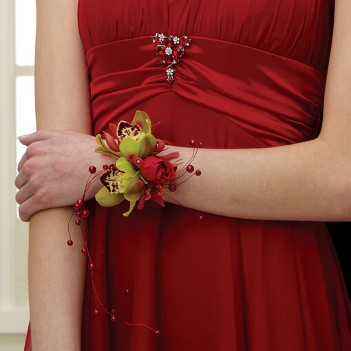 Rockin’ Red Wrist Corsage