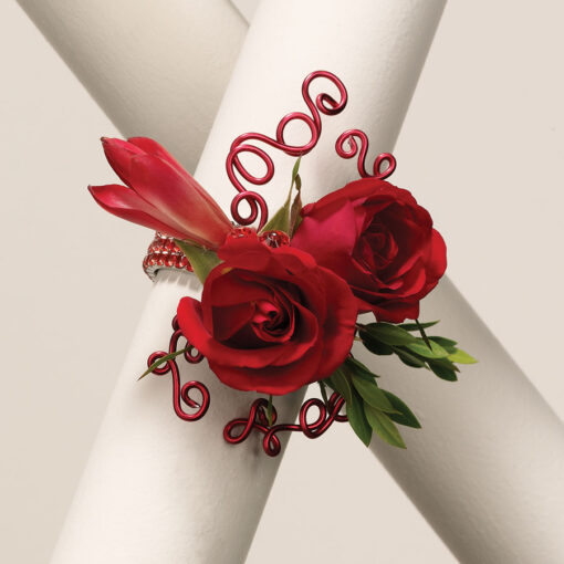 Roses ‘n Wires Wrist Corsage