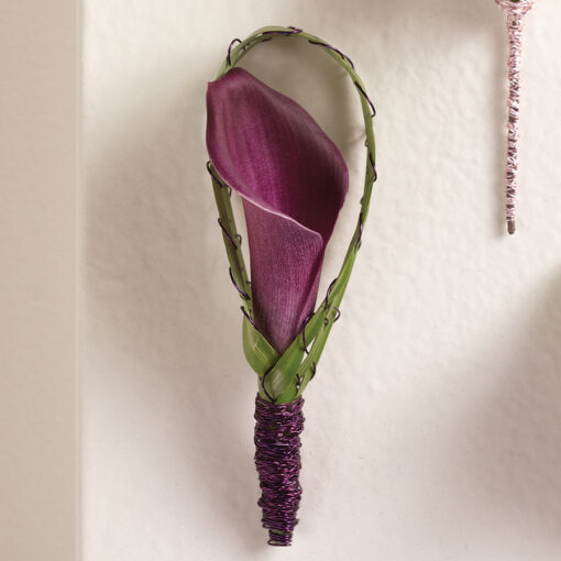 Burished Calla Boutonniere