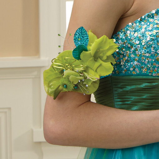 Green Envy Armband Corsage