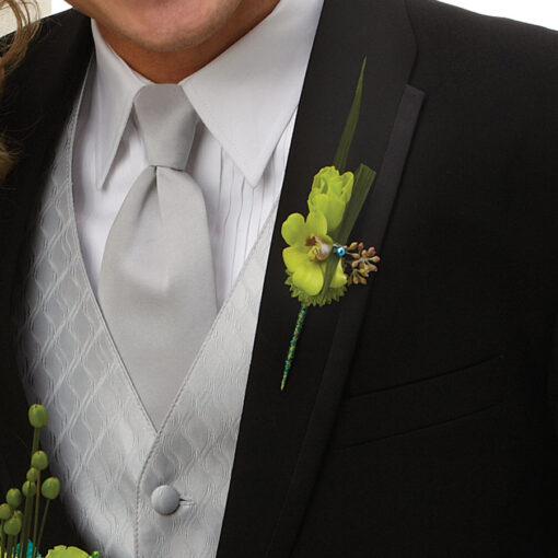 Green Envy Boutonniere