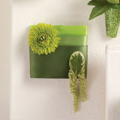Green Tiered Boutonniere