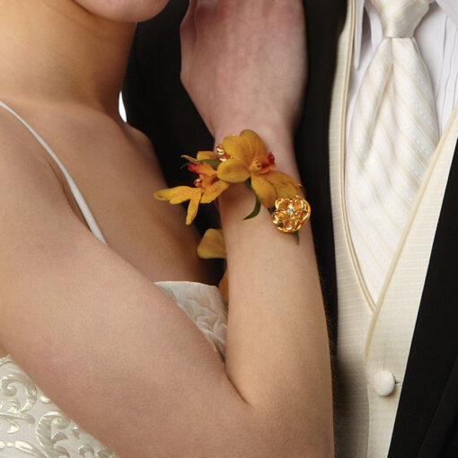 Orchid Frenzy Wrist Corsage
