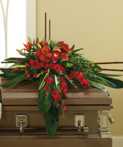 In His Honor Casket Spray