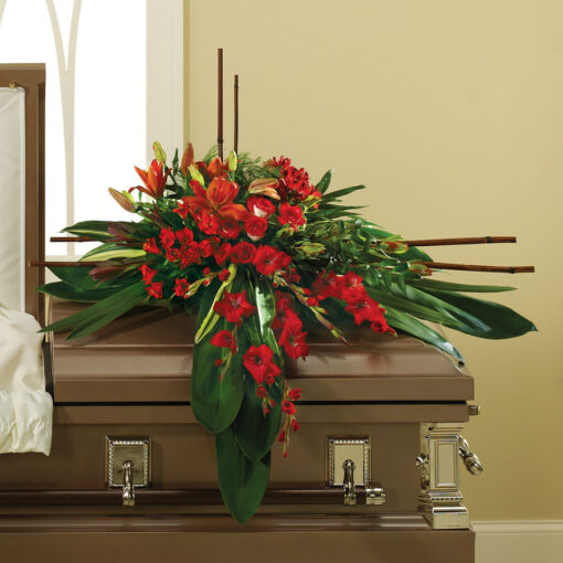 In His Honor Casket Spray