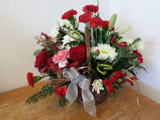 Christmas Basket Arrangement (2015 In House Special)
