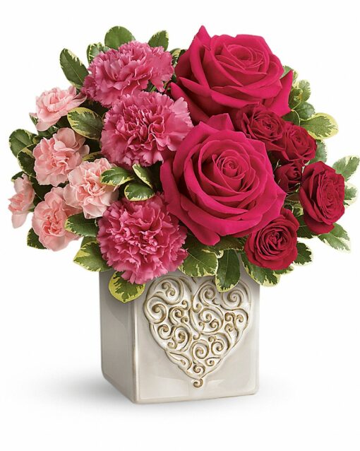 Teleflora's Swirling Heart Bouquet