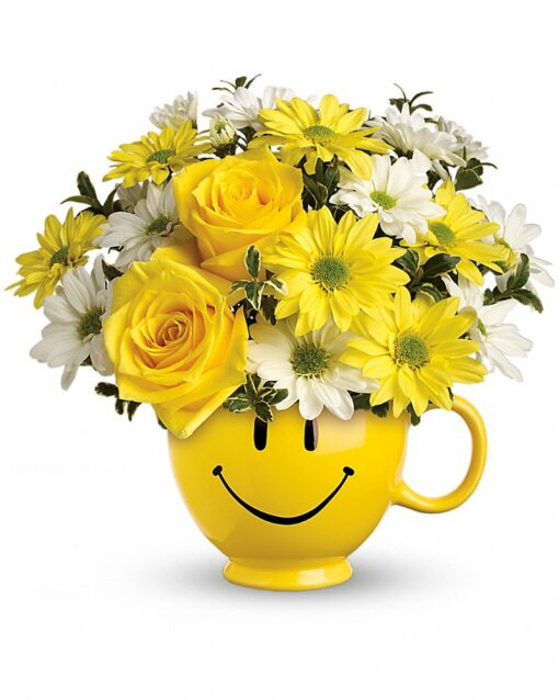 Teleflora's Be Happy Bouquet with Roses - Image 4