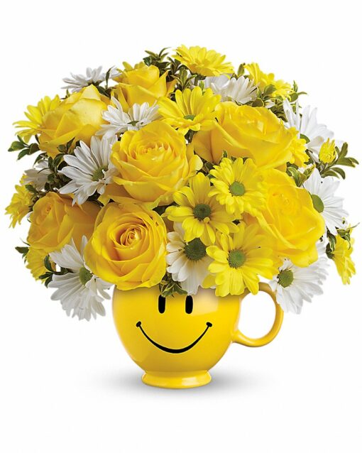 Teleflora's Be Happy Bouquet with Roses - Image 2
